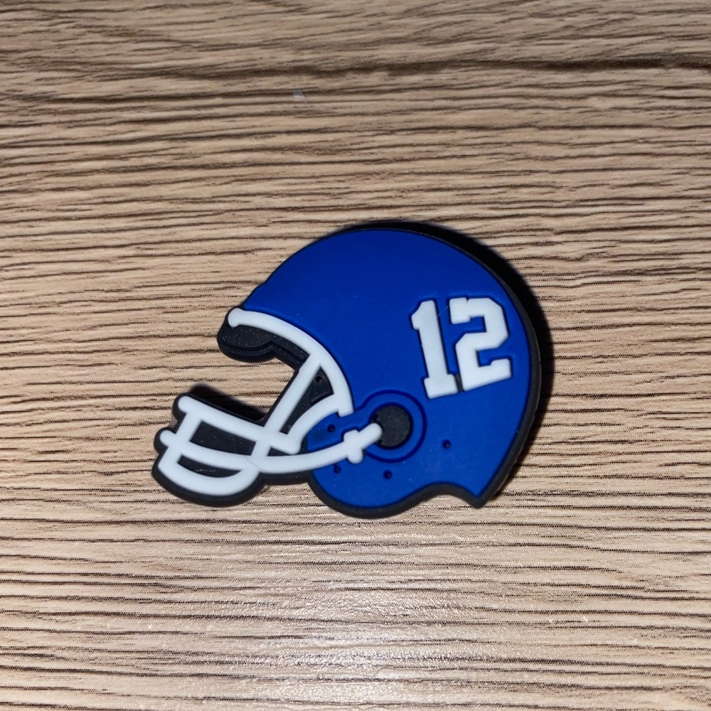 football croc charm